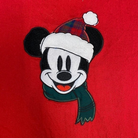 Disney Mickey Mouse Winter Holiday Christmas Sleep Shirt Nightgown Size S - Picture 2 of 6